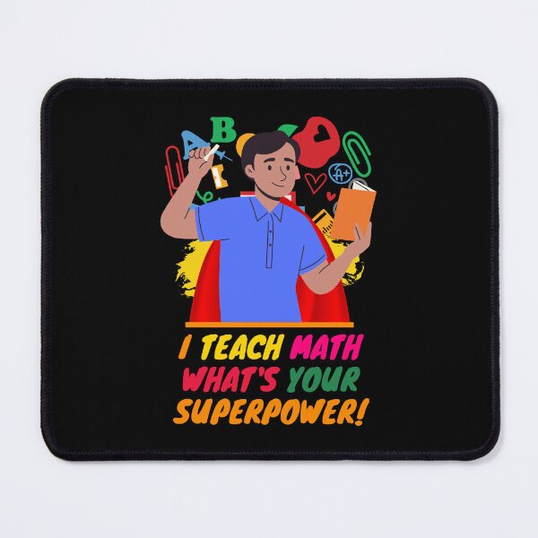 Item preview, Superhero Math Teacher Appreciation designed and sold by superteachers.