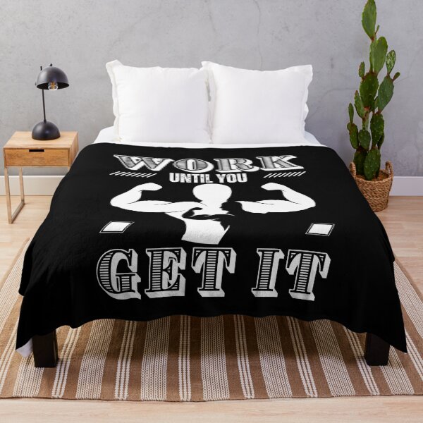 Item preview, Work until you get it | bodybuilding motivation quotes designed and sold by Shambusiness.