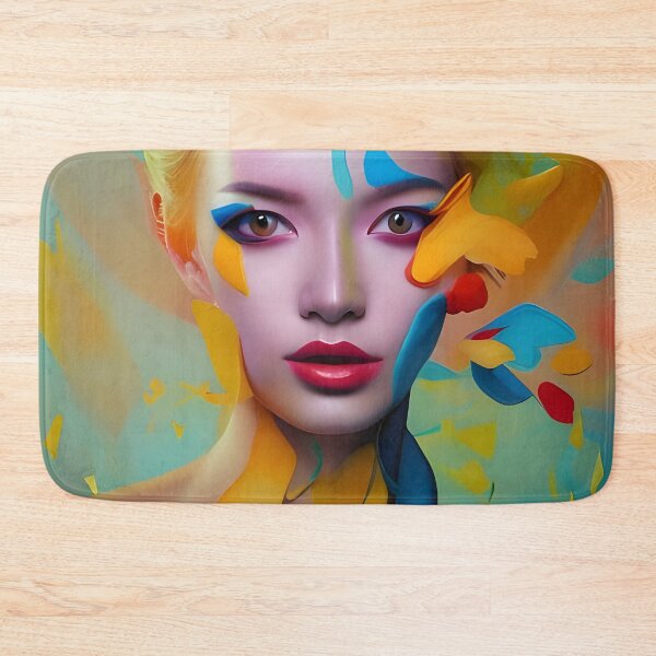 Item preview, Ethereal Beauty: A Colorful Surreal Woman Portrait designed and sold by artmanikin.