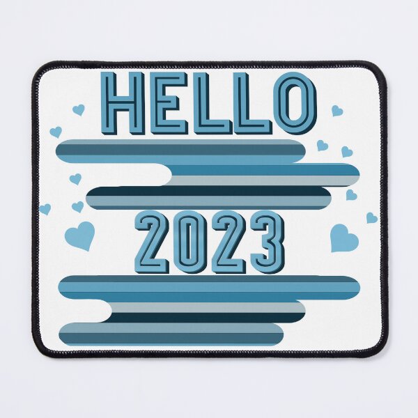 Item preview, Hello 2023 new year’s design turquoise designed and sold by TipTopTapo.