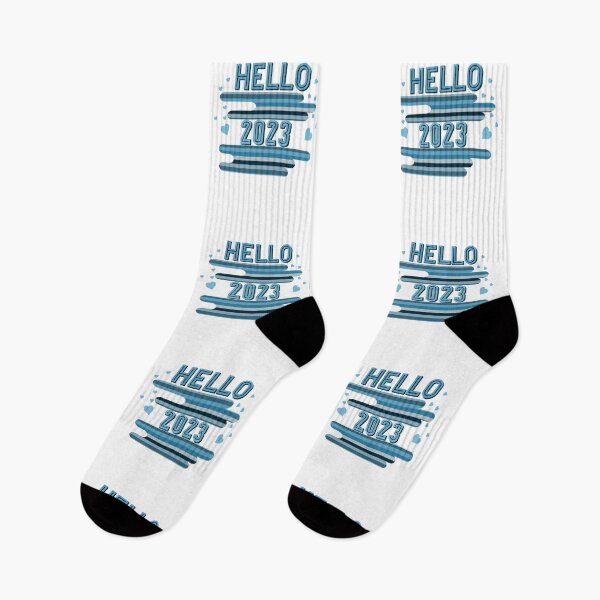 Item preview, Hello 2023 new year’s design turquoise  designed and sold by TipTopTapo.