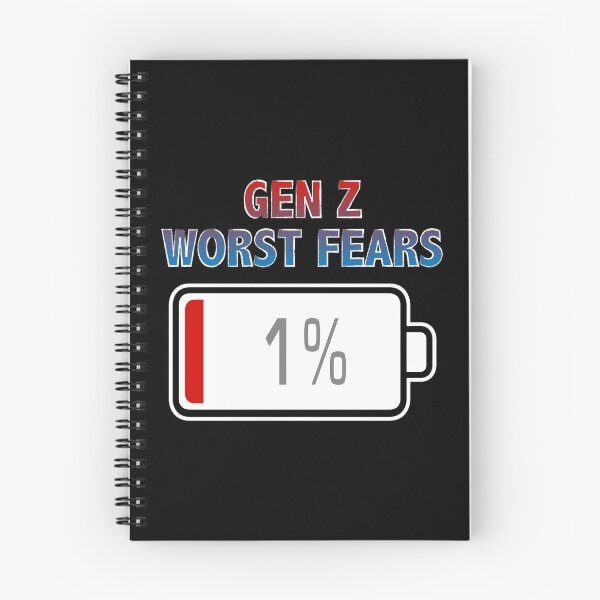 Item preview, Gen Z Worst Fears with Battery at 1% designed and sold by Moodific.