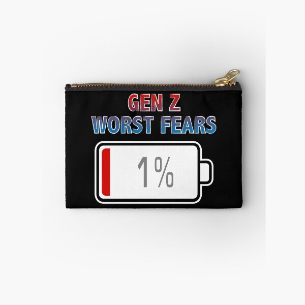 Item preview, Gen Z Worst Fears with Battery at 1% designed and sold by Moodific.
