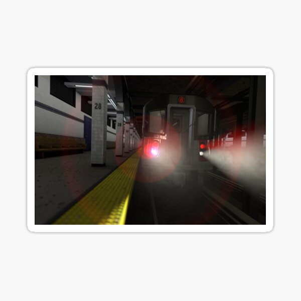 Six Train at 28th Street Station Sticker