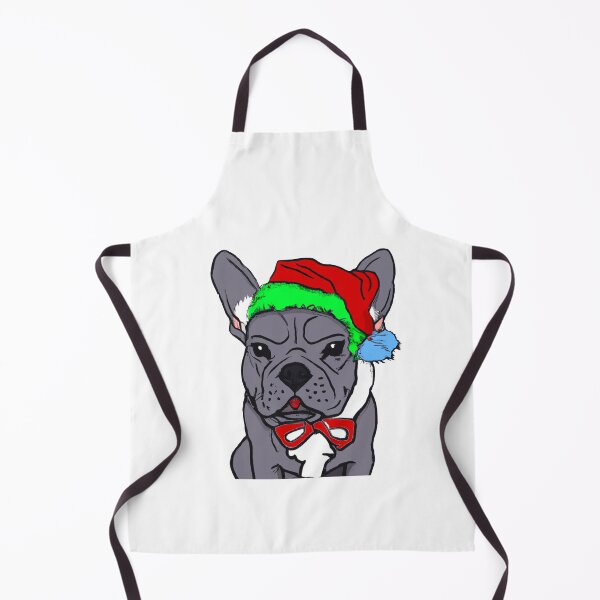 Item preview, Adorable Christmas French Bulldog Art – Festive Frenchie Dog in Santa Hat designed and sold by Vividality.