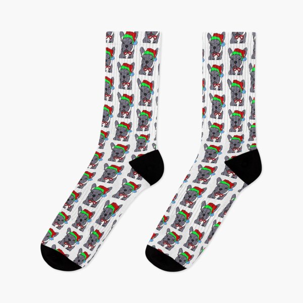 Item preview, Adorable Christmas French Bulldog Art – Festive Frenchie Dog in Santa Hat designed and sold by Vividality.