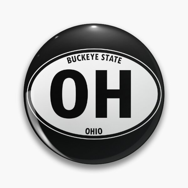 Item preview, Ohio, OH, Buckeye State - State Abbreviation and Motto Oval Travel Bumper Sticker for your Car or Luggage.  designed and sold by BBTravels.