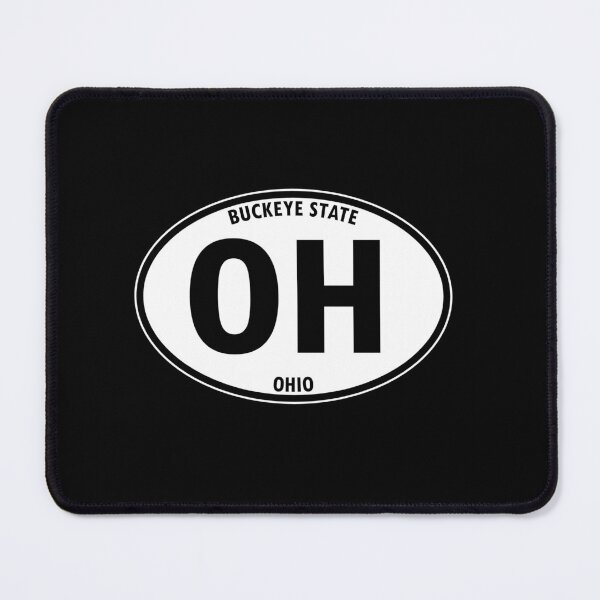 Item preview, Ohio, OH, Buckeye State - State Abbreviation and Motto Oval Travel Bumper Sticker for your Car or Luggage. designed and sold by BBTravels.