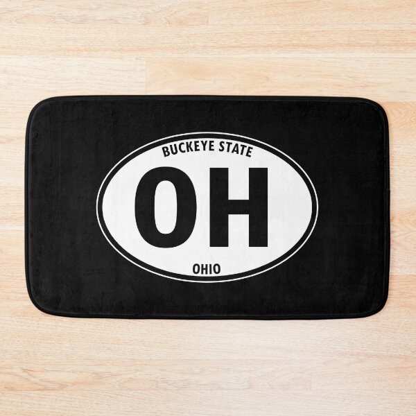 Item preview, Ohio, OH, Buckeye State - State Abbreviation and Motto Oval Travel Bumper Sticker for your Car or Luggage.  designed and sold by BBTravels.