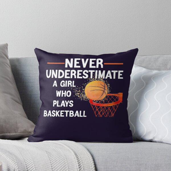 Item preview, Never Underestimate a Girl Who Plays Basketball Girls Gift  designed and sold by Sarah38.