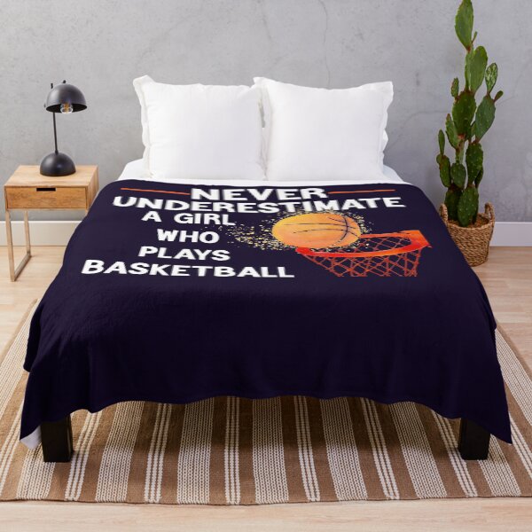 Item preview, Never Underestimate a Girl Who Plays Basketball Girls Gift  designed and sold by Sarah38.