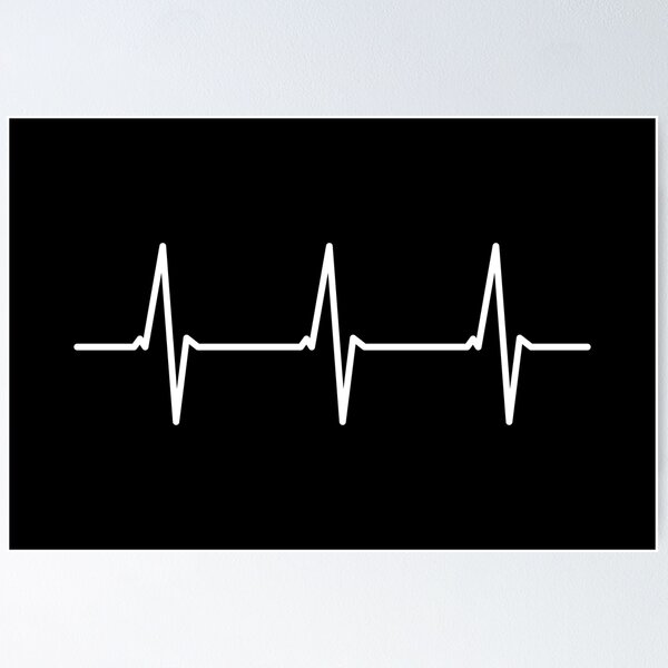Item preview, Electrocardiogram (ECG) Heart Beat (White) designed and sold by STUDIO-72.