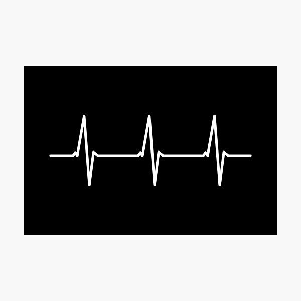 Item preview, Electrocardiogram (ECG) Heart Beat (White) designed and sold by STUDIO-72.