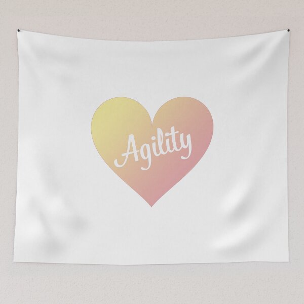 Item preview, Love agility in a pastel pink and yellow gradient heart designed and sold by PausePapote.