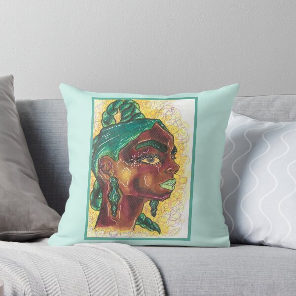 Item preview, Aqua Braids Goddess Woman designed and sold by Harold-Inks.
