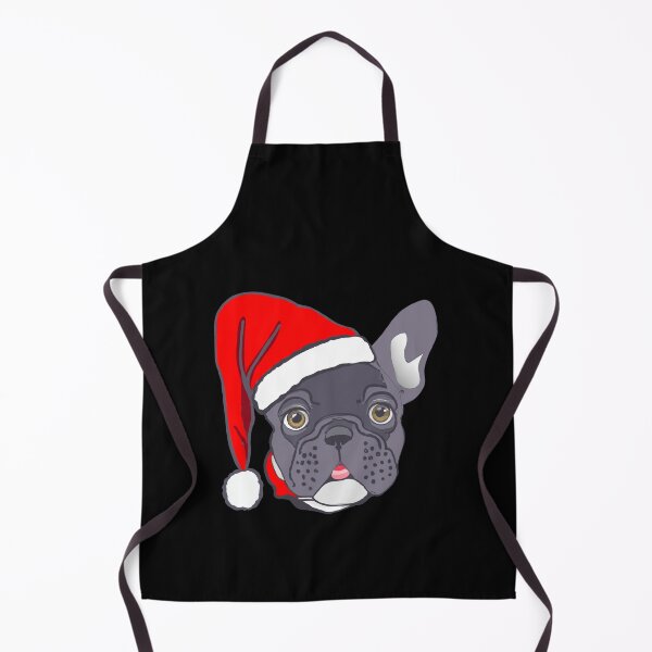Item preview, Adorable Christmas French Bulldog Art – Festive Frenchie Dog in Santa Hat designed and sold by Vividality.