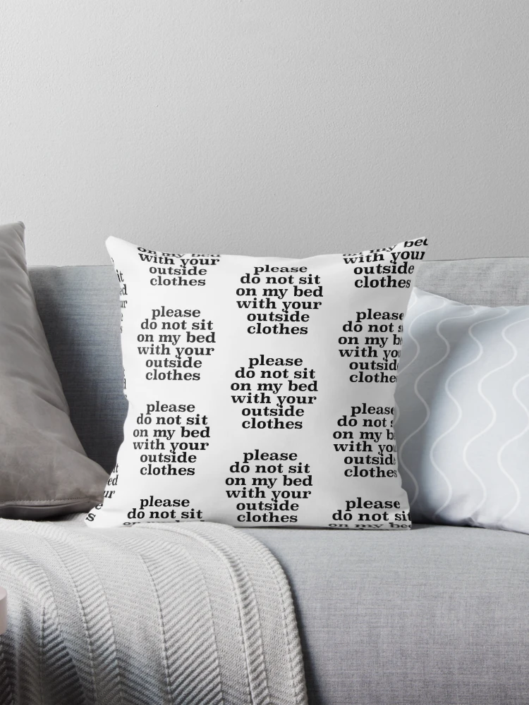 Not one throw pillow on the bed best sale