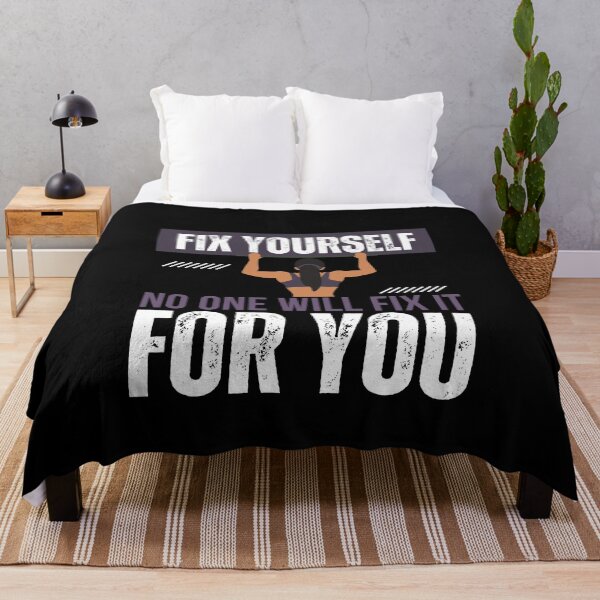 Item preview, Fix yourself no one will fix it for you | Fix your life quotes motivation designed and sold by Shambusiness.