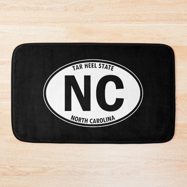 Item preview, North Carolina, NC, Tar Heel State - State Abbreviation and Motto Oval Travel Bumper Sticker for your Car or Luggage.  designed and sold by BBTravels.