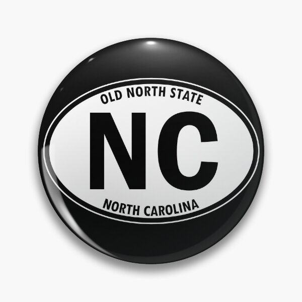 Item preview, North Carolina, NC, Old North State - State Abbreviation and Motto Oval Travel Bumper Sticker for your Car or Luggage.  designed and sold by BBTravels.