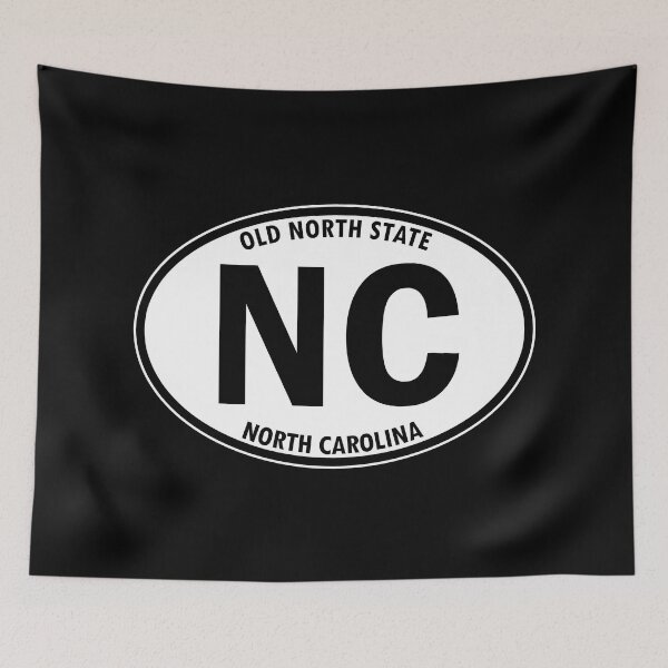 Item preview, North Carolina, NC, Old North State - State Abbreviation and Motto Oval Travel Bumper Sticker for your Car or Luggage.  designed and sold by BBTravels.
