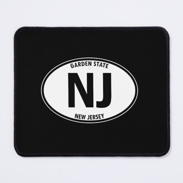 Item preview, New Jersey, NJ, Garden State - State Abbreviation and Motto Oval Travel Bumper Sticker for your Car or Luggage. designed and sold by BBTravels.