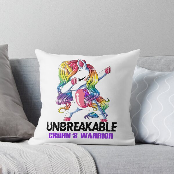 Item preview, Conciencia de Crohn - Unicornio Cinta de guerrero de Crohn IRROMPIBLE designed and sold by Fernandezf.