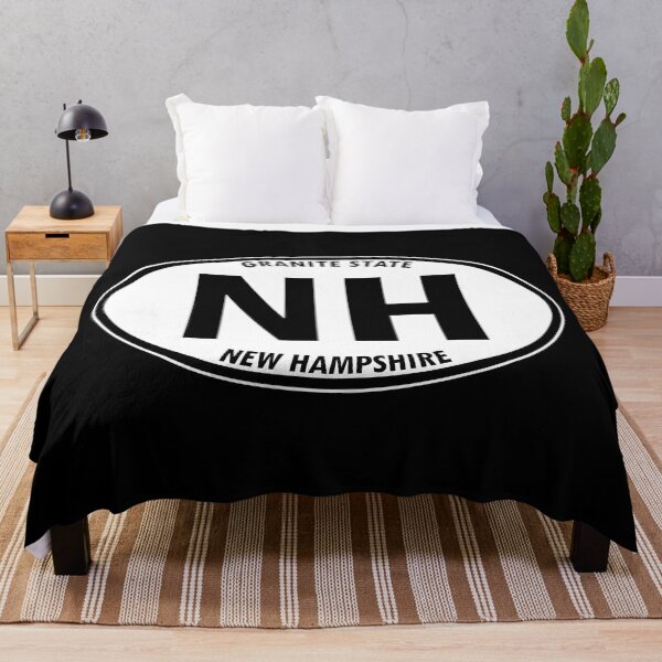 Item preview, New Hampshire, NH, Granite State - State Abbreviation and Motto Oval Travel Bumper Sticker for your Car or Luggage. designed and sold by BBTravels.