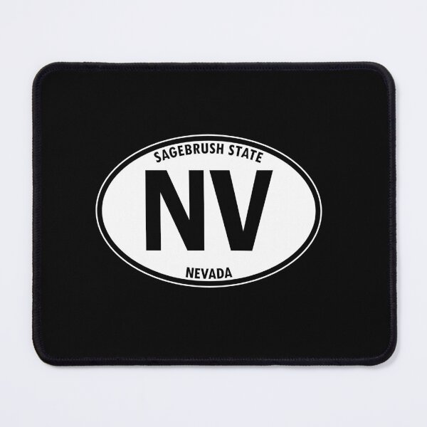 Item preview, Nevada, NV, Sagebrush State - State Abbreviation and Motto Oval Travel Bumper Sticker for your Car or Luggage. designed and sold by BBTravels.