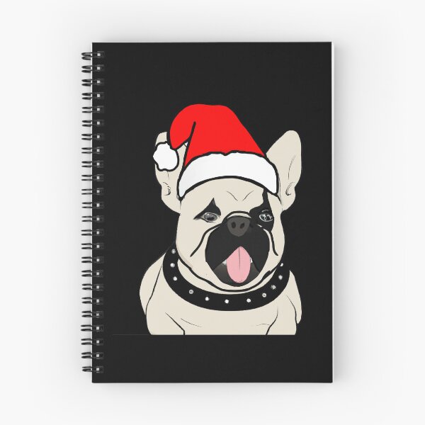 Item preview, Adorable Christmas French Bulldog Art – Festive Frenchie Dog in Santa Hat designed and sold by Vividality.