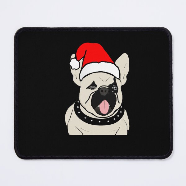 Item preview, Adorable Christmas French Bulldog Art – Festive Frenchie Dog in Santa Hat designed and sold by Vividality.