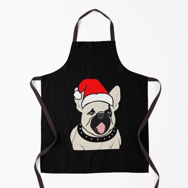 Item preview, Adorable Christmas French Bulldog Art – Festive Frenchie Dog in Santa Hat designed and sold by Vividality.
