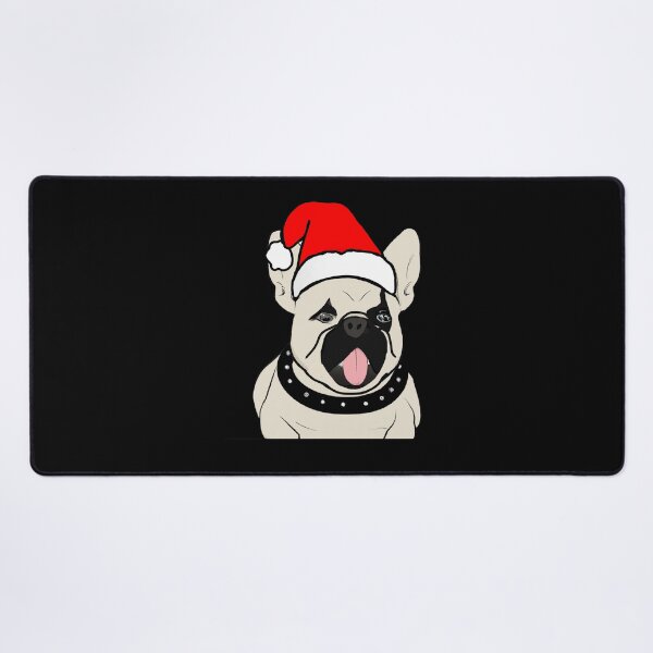 Item preview, Adorable Christmas French Bulldog Art – Festive Frenchie Dog in Santa Hat designed and sold by Vividality.