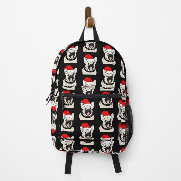 Item preview, Adorable Christmas French Bulldog Art – Festive Frenchie Dog in Santa Hat designed and sold by Vividality.