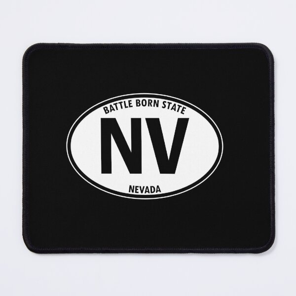 Item preview, Nevada, NV, Battle Born State - State Abbreviation and Motto Oval Travel Bumper Sticker for your Car or Luggage. designed and sold by BBTravels.