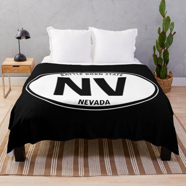 Item preview, Nevada, NV, Battle Born State - State Abbreviation and Motto Oval Travel Bumper Sticker for your Car or Luggage.  designed and sold by BBTravels.