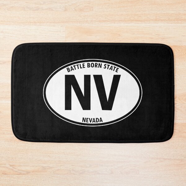 Item preview, Nevada, NV, Battle Born State - State Abbreviation and Motto Oval Travel Bumper Sticker for your Car or Luggage.  designed and sold by BBTravels.