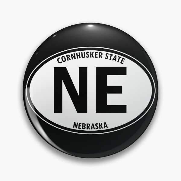 Item preview, Nebraska, NE, Cornhusker State - State Abbreviation and Motto Oval Travel Bumper Sticker for your Car or Luggage.  designed and sold by BBTravels.