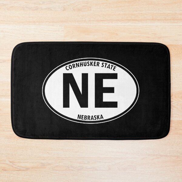 Item preview, Nebraska, NE, Cornhusker State - State Abbreviation and Motto Oval Travel Bumper Sticker for your Car or Luggage.  designed and sold by BBTravels.