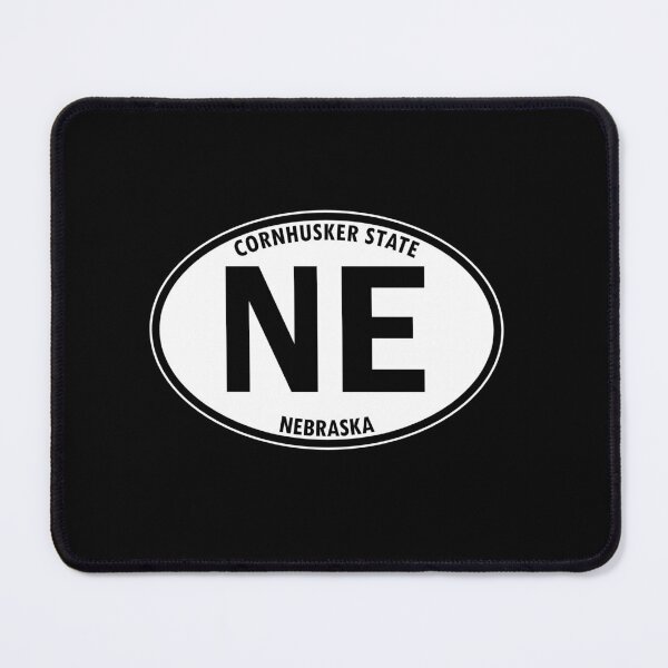 Item preview, Nebraska, NE, Cornhusker State - State Abbreviation and Motto Oval Travel Bumper Sticker for your Car or Luggage.  designed and sold by BBTravels.