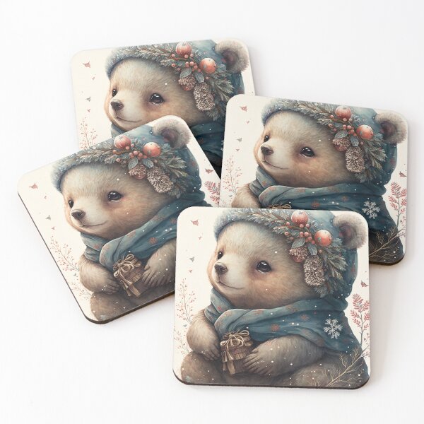 Item preview, Cute Little Christmas Bear - Juliascutecornr designed and sold by Juliascutecornr.