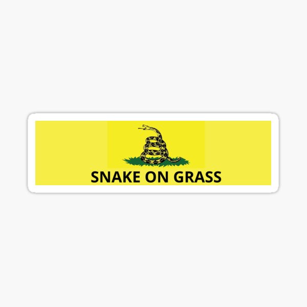 Item preview, snake on grass designed and sold by ofbadfaith.