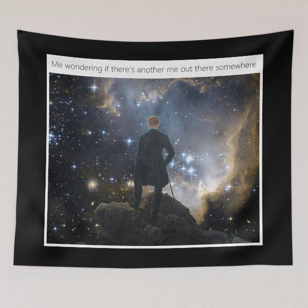 Item preview, Me wondering if there's another me out there somewhere - Thanksgiving, Christmas And Birthday Party Gift Ideas for Classic Memes Lovers and Fans designed and sold by Memeing Everything.