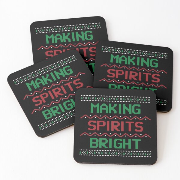 Item preview, Making Spirits Bright!  Christmas Holiday Sweater Design in Black designed and sold by LifeSpice.