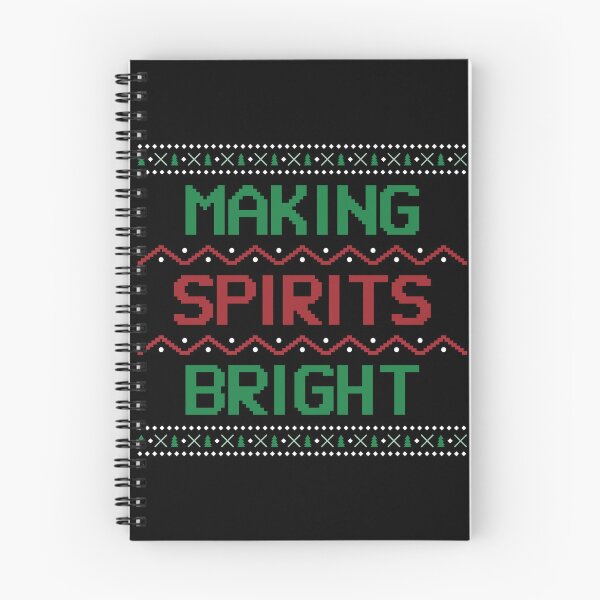 Item preview, Making Spirits Bright!  Christmas Holiday Sweater Design in Black designed and sold by LifeSpice.