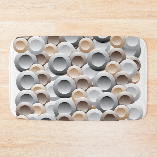 Item preview, 3D Golden, gray and brown circles designed and sold by MAD  Graphics.