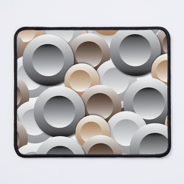 Item preview, 3D Golden, gray and brown circles designed and sold by MAD  Graphics.