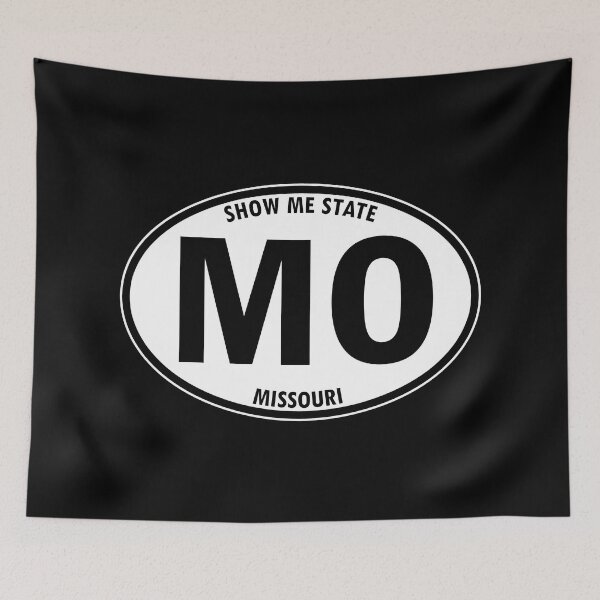 Item preview, Missouri, MO, Show Me State - State Abbreviation and Motto Oval Travel Bumper Sticker for your Car or Luggage.  designed and sold by BBTravels.