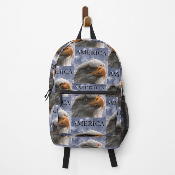 Item preview, AMERICA with an American Bald Eagle protecting our country. designed and sold by AmericaFreedom.