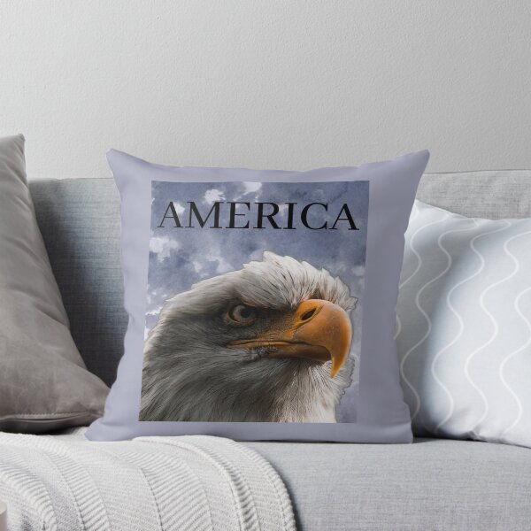 Item preview, AMERICA with an American Bald Eagle protecting our country. designed and sold by AmericaFreedom.